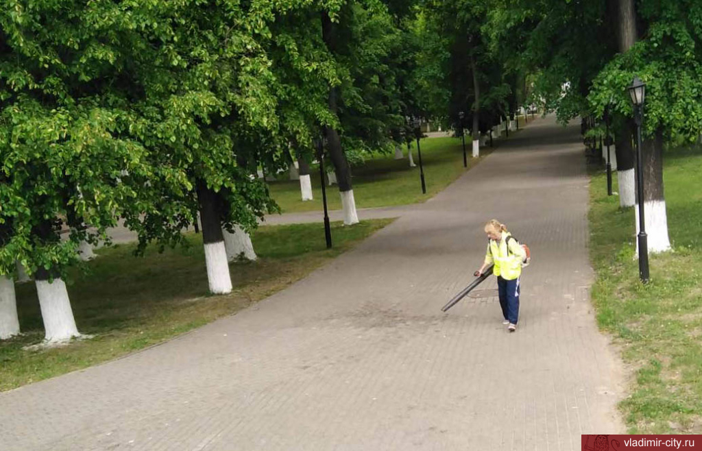 Во Владимире продолжаются летние работы по благоустройству города