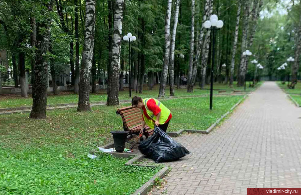 Во Владимире идут ежедневные работы по благоустройству города