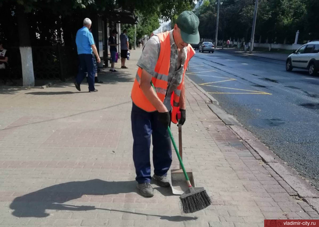 Во Владимире ежедневно ведутся летние благоустроительные работы